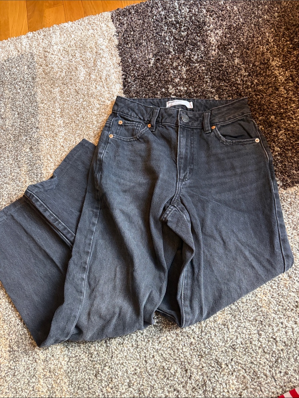 Garage 90s Straight Leg Black Jeans